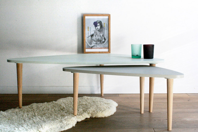 Tables gigognes vintage r&eacute;nov&eacute;es